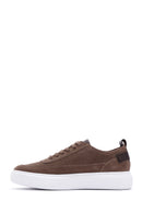 Men's Mink Lace-Up Thick Soled Suede Leather Sneaker | Derimod Men's Mink Lace-Up Thick Soled Suede Leather Sneaker | Derimod