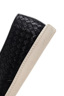 Men's Black Knit Leather Casual Loafer | Derimod Men's Black Knit Leather Casual Loafer | Derimod