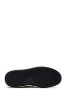 Men's Black Thick Soled Knit Leather Casual Loafer | Derimod Men's Black Thick Soled Knit Leather Casual Loafer | Derimod