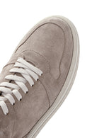 Erkek Vizon Bağcıklı Süet Deri Sneaker | Derimod Erkek Vizon Bağcıklı Süet Deri Sneaker | Derimod