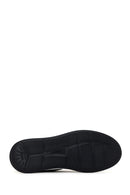 Erkek Siyah Bağcıklı Deri Sneaker | Derimod Erkek Siyah Bağcıklı Deri Sneaker | Derimod