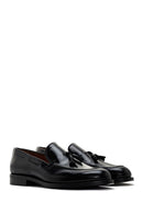 Men's Black Tasseled Leather Loafer | Derimod Men's Black Tasseled Leather Loafer | Derimod