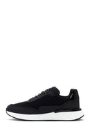 Erkek Siyah Bağcıklı Deri Sneaker | Derimod Erkek Siyah Bağcıklı Deri Sneaker | Derimod