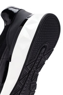 Erkek Siyah Bağcıklı Deri Sneaker | Derimod Erkek Siyah Bağcıklı Deri Sneaker | Derimod