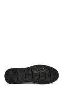 Erkek Siyah Bağcıklı Deri Sneaker | Derimod Erkek Siyah Bağcıklı Deri Sneaker | Derimod