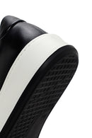 Erkek Siyah Kalın Tabanlı Bağcıklı Süet Deri Sneaker | Derimod Erkek Siyah Kalın Tabanlı Bağcıklı Süet Deri Sneaker | Derimod