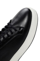 Erkek Siyah Kalın Tabanlı Bağcıklı Süet Deri Sneaker | Derimod Erkek Siyah Kalın Tabanlı Bağcıklı Süet Deri Sneaker | Derimod