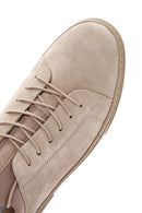 Derimod Fly Erkek Bej Bağcıklı Süet Deri Sneaker | Derimod Derimod Fly Erkek Bej Bağcıklı Süet Deri Sneaker | Derimod