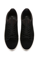 Derimod Fly Erkek Siyah Bağcıklı Süet Deri Sneaker | Derimod Derimod Fly Erkek Siyah Bağcıklı Süet Deri Sneaker | Derimod