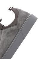 Derimod Fly Erkek Gri Bağcıklı Süet Deri Sneaker | Derimod Derimod Fly Erkek Gri Bağcıklı Süet Deri Sneaker | Derimod