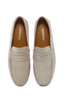 Derimod Fly Men's Beige Suede Leather Casual Loafer | Derimod Derimod Fly Men's Beige Suede Leather Casual Loafer | Derimod