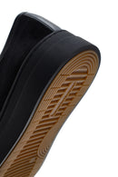 Erkek Siyah Bağcıklı Süet Deri Sneaker | Derimod Erkek Siyah Bağcıklı Süet Deri Sneaker | Derimod