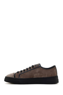 Erkek Vizon Bağcıklı Süet Deri Sneaker | Derimod Erkek Vizon Bağcıklı Süet Deri Sneaker | Derimod