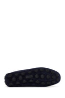 Men's Navy Blue Suede Leather Loafer | Derimod Men's Navy Blue Suede Leather Loafer | Derimod