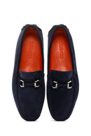 Men's Navy Blue Suede Leather Loafer | Derimod Men's Navy Blue Suede Leather Loafer | Derimod