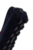 Men's Navy Blue Suede Leather Loafer | Derimod Men's Navy Blue Suede Leather Loafer | Derimod