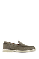 Men's Green Nubuck Leather Casual Loafer | Derimod Men's Green Nubuck Leather Casual Loafer | Derimod