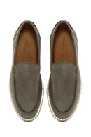 Men's Green Nubuck Leather Casual Loafer | Derimod Men's Green Nubuck Leather Casual Loafer | Derimod