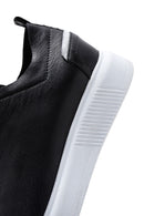 Erkek Siyah Bağcıklı Deri Sneaker | Derimod Erkek Siyah Bağcıklı Deri Sneaker | Derimod