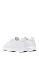 Erkek Beyaz Bağcıklı Deri Sneaker | Derimod Erkek Beyaz Bağcıklı Deri Sneaker | Derimod