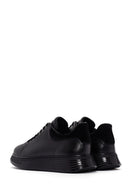Erkek Siyah Bağcıklı Kalın Tabanlı Deri Sneaker | Derimod Erkek Siyah Bağcıklı Kalın Tabanlı Deri Sneaker | Derimod