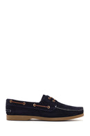 Men's Navy Blue Suede Leather Casual Shoes | Derimod Men's Navy Blue Suede Leather Casual Shoes | Derimod