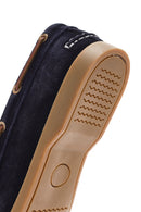 Men's Navy Blue Suede Leather Casual Shoes | Derimod Men's Navy Blue Suede Leather Casual Shoes | Derimod