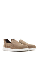 Erkek Vizon Nubuk Deri Comfort Loafer | Derimod Erkek Vizon Nubuk Deri Comfort Loafer | Derimod