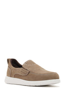 Erkek Vizon Nubuk Deri Comfort Loafer | Derimod Erkek Vizon Nubuk Deri Comfort Loafer | Derimod