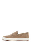 Erkek Kum Nubuk Deri Casual Loafer | Derimod Erkek Kum Nubuk Deri Casual Loafer | Derimod
