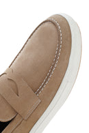 Erkek Kum Nubuk Deri Casual Loafer | Derimod Erkek Kum Nubuk Deri Casual Loafer | Derimod