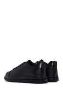 Erkek Siyah Bağcıklı Deri Sneaker | Derimod Erkek Siyah Bağcıklı Deri Sneaker | Derimod