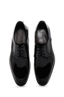 Men's Black Laced Patent Leather Classic Shoes | Derimod Men's Black Laced Patent Leather Classic Shoes | Derimod