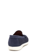 Erkek Lacivert Nubuk Deri Casual Loafer | Derimod Erkek Lacivert Nubuk Deri Casual Loafer | Derimod