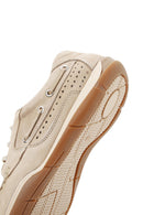 Men's Beige Lace-Up Nubuck Leather Casual Shoes | Derimod Men's Beige Lace-Up Nubuck Leather Casual Shoes | Derimod