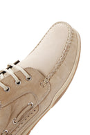 Men's Beige Lace-Up Nubuck Leather Casual Shoes | Derimod Men's Beige Lace-Up Nubuck Leather Casual Shoes | Derimod