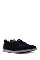 Erkek Lacivert Nubuk Deri Casual Loafer | Derimod Erkek Lacivert Nubuk Deri Casual Loafer | Derimod