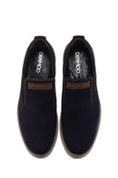 Erkek Lacivert Nubuk Deri Casual Loafer | Derimod Erkek Lacivert Nubuk Deri Casual Loafer | Derimod
