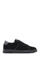 Men's Black Lace-Up Suede Leather Sneaker | Derimod Men's Black Lace-Up Suede Leather Sneaker | Derimod