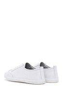 Erkek Beyaz Bağcıklı Deri Sneaker | Derimod Erkek Beyaz Bağcıklı Deri Sneaker | Derimod