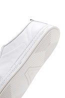 Erkek Beyaz Bağcıklı Deri Sneaker | Derimod Erkek Beyaz Bağcıklı Deri Sneaker | Derimod