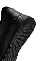 Erkek Siyah Bağcıklı Deri Sneaker | Derimod Erkek Siyah Bağcıklı Deri Sneaker | Derimod