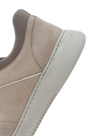 Erkek Bej Bağcıklı Nubuk Deri Sneaker | Derimod Erkek Bej Bağcıklı Nubuk Deri Sneaker | Derimod
