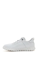 Erkek Beyaz Bağcıklı Deri Sneaker | Derimod Erkek Beyaz Bağcıklı Deri Sneaker | Derimod