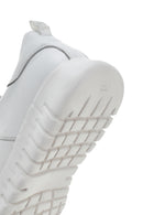 Erkek Beyaz Bağcıklı Deri Sneaker | Derimod Erkek Beyaz Bağcıklı Deri Sneaker | Derimod