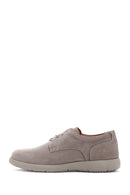 Men's Mink Lace-Up Nubuck Leather Casual Shoes | Derimod Men's Mink Lace-Up Nubuck Leather Casual Shoes | Derimod