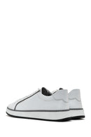 Erkek Beyaz Bağcıklı Deri Sneaker | Derimod Erkek Beyaz Bağcıklı Deri Sneaker | Derimod