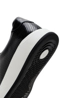 Erkek Siyah Bağcıklı Kalın Tabanlı Deri Sneaker | Derimod Erkek Siyah Bağcıklı Kalın Tabanlı Deri Sneaker | Derimod