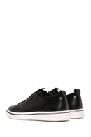 Erkek Siyah Bağcıklı Deri Sneaker | Derimod Erkek Siyah Bağcıklı Deri Sneaker | Derimod