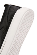 Erkek Siyah Bağcıklı Deri Sneaker | Derimod Erkek Siyah Bağcıklı Deri Sneaker | Derimod